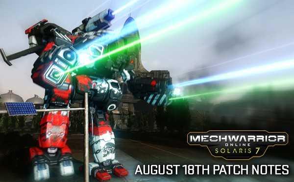 MechWarrior Online – 1.4.229.0 Patch Notes